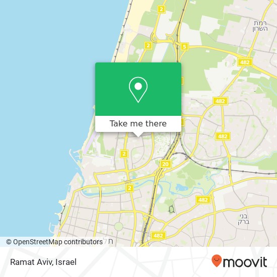 Карта Ramat Aviv, רמת אביב, תל אביב-יפו, 60000