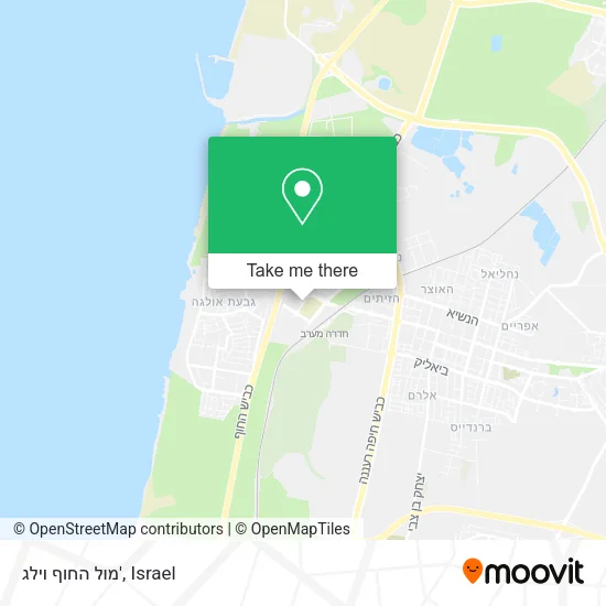 Карта מול החוף וילג'
