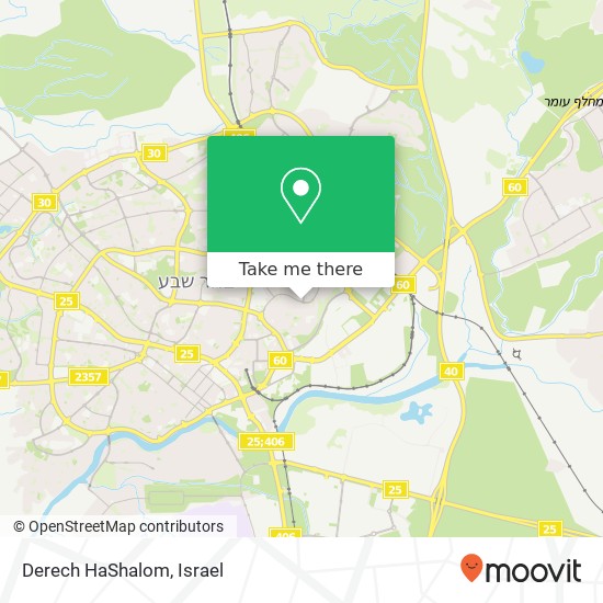 Карта Derech HaShalom