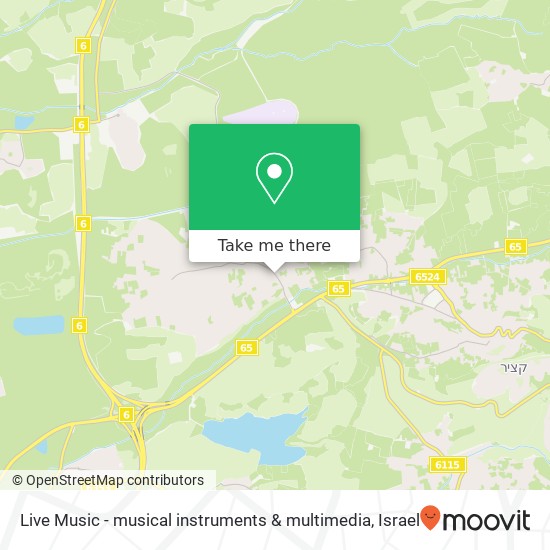 Карта Live Music - musical instruments & multimedia, כפר קרע, 30075