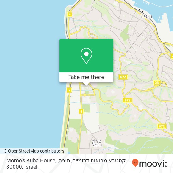 Momo's Kuba House, קסטרא מבואות דרומיים, חיפה, 30000 map