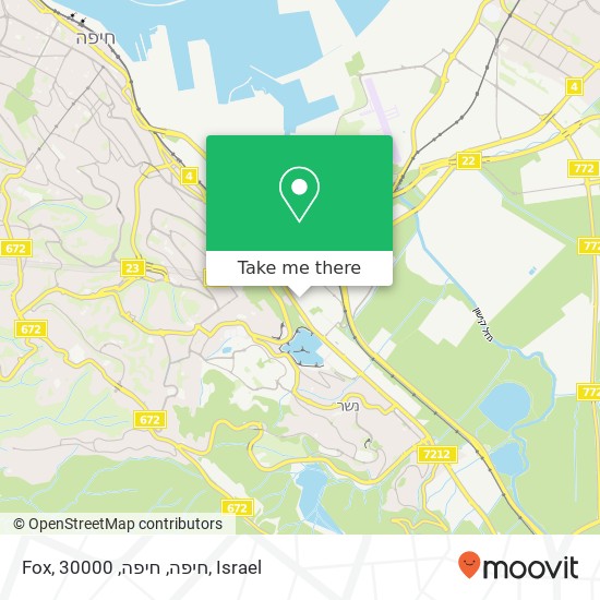 Fox, חיפה, חיפה, 30000 map