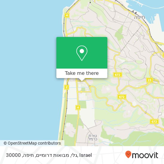 Карта גלי, מבואות דרומיים, חיפה, 30000