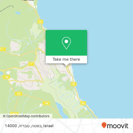 בסטה, טבריה, 14000 map