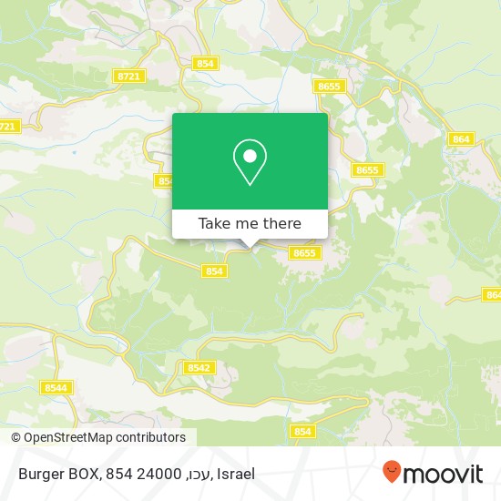Карта Burger BOX, 854 עכו, 24000