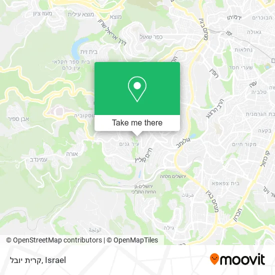 Карта קרית יובל