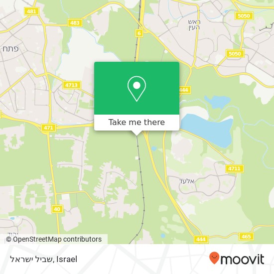 שביל ישראל map