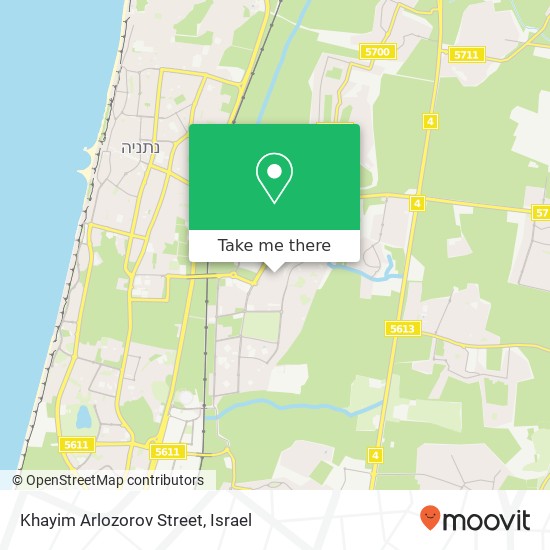 Карта Khayim Arlozorov Street