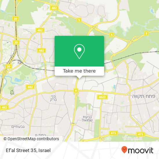 Ef'al Street 35 map
