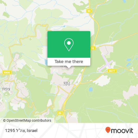 צה"ל 1295 map