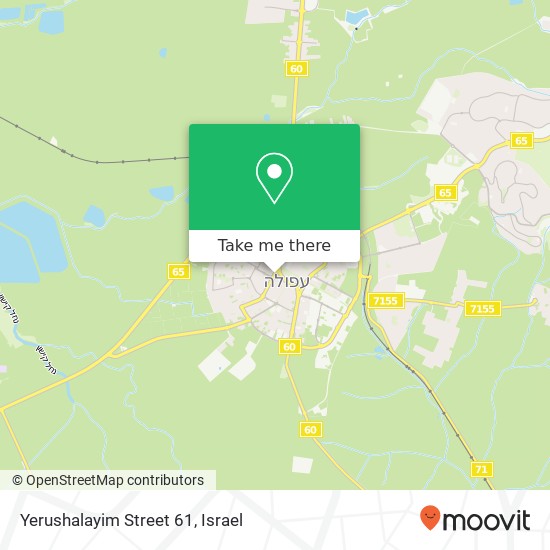 Yerushalayim Street 61 map