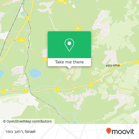 רחוב נופר map