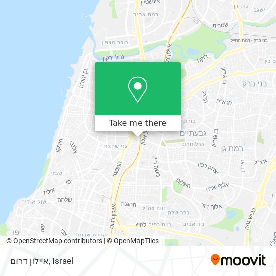 איילון דרום map