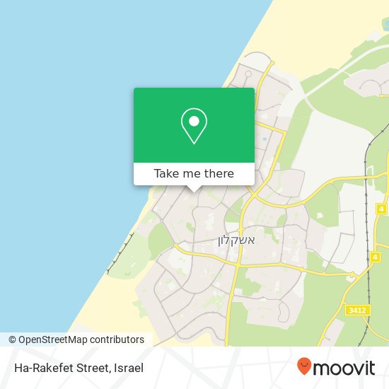 Ha-Rakefet Street map