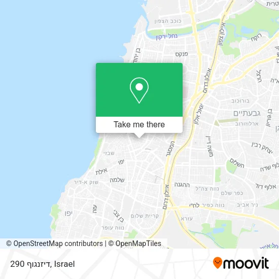 Карта דיזנגוף 290