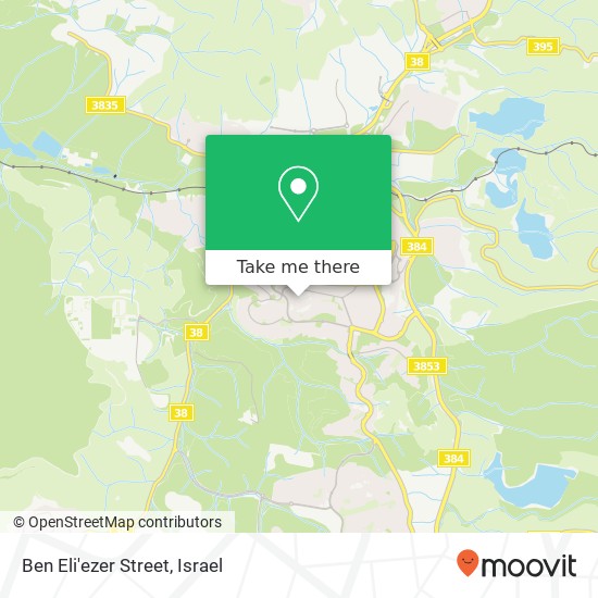 Ben Eli'ezer Street map