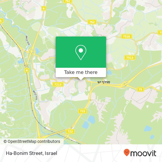 Ha-Bonim Street map