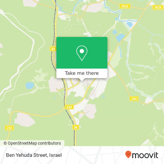 Карта Ben Yehuda Street