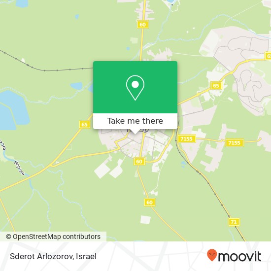 Sderot Arlozorov map