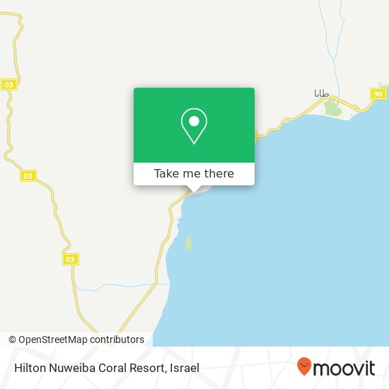 Hilton Nuweiba Coral Resort map