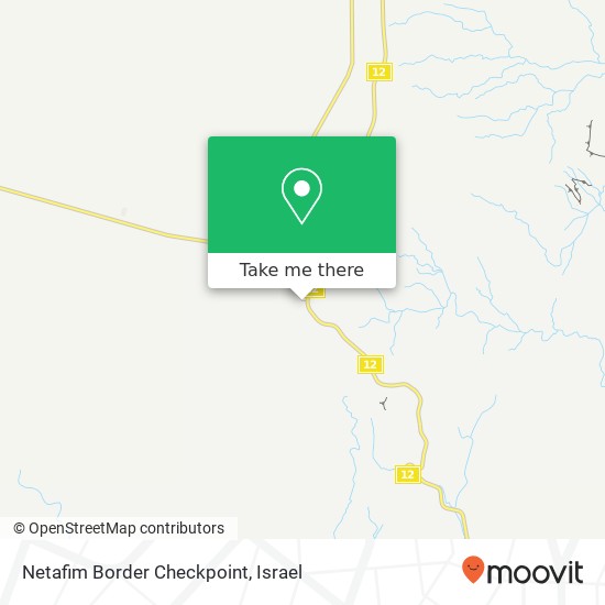 Netafim Border Checkpoint map