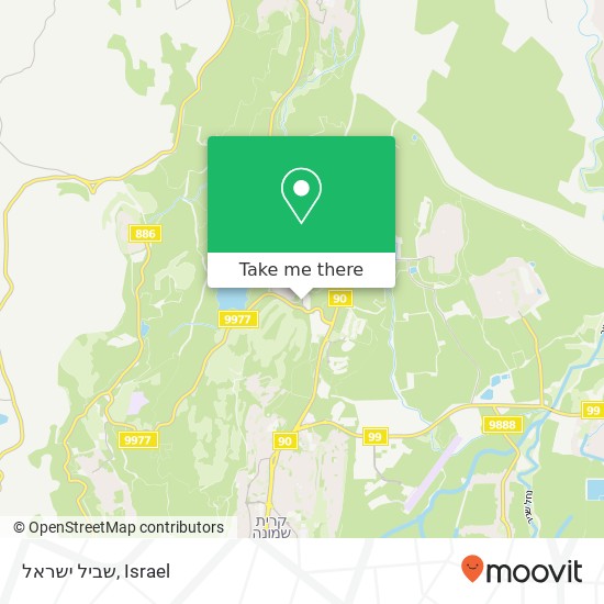 שביל ישראל map