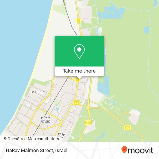 HaRav Maimon Street map