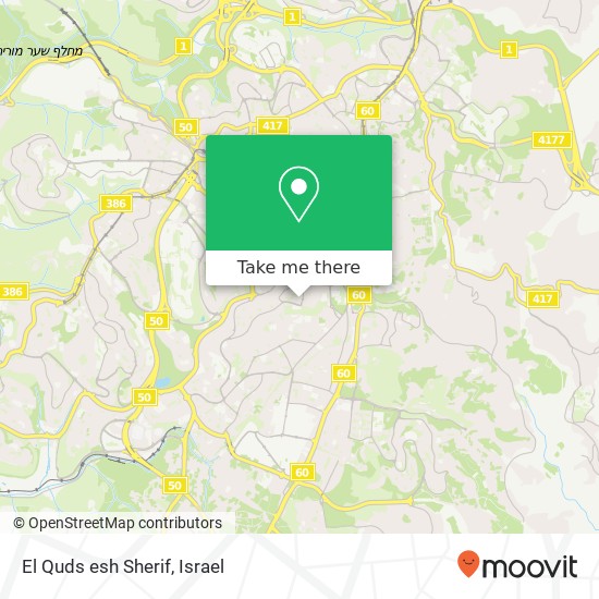 Карта El Quds esh Sherif