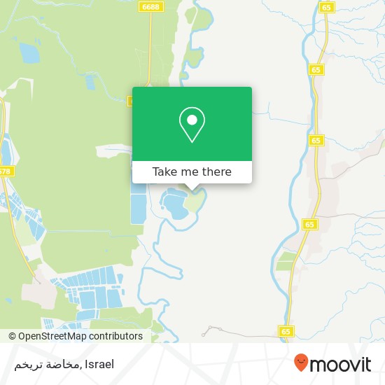 مخاضة تريخم map