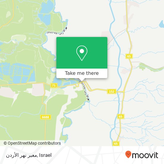 معبر نهر الأردن map