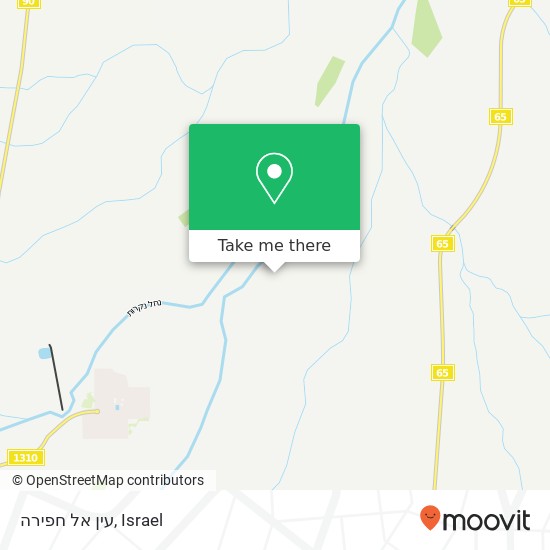 עין אל חפירה map