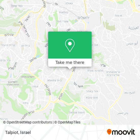 Talpiot map