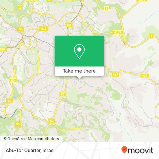 Abu-Tor Quarter map