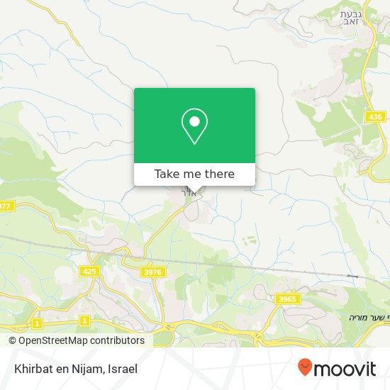 Khirbat en Nijam map