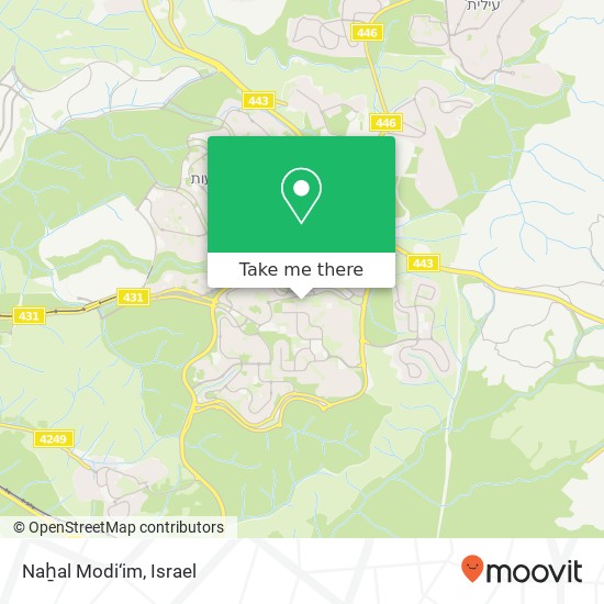 Naẖal Modi‘im map