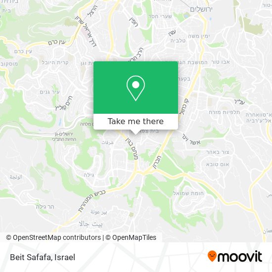 Beit Safafa map
