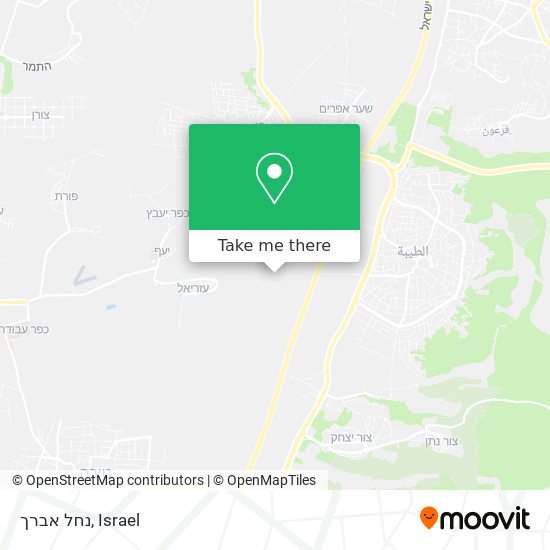 נחל אברך map