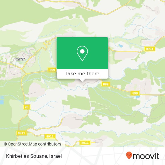 Карта Khirbet es Souane