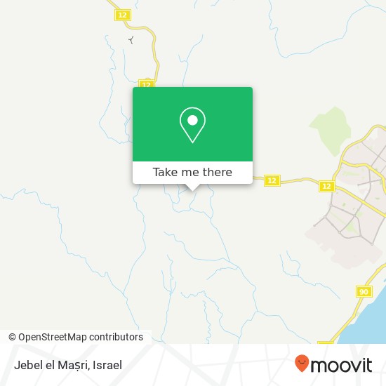 Карта Jebel el Maṣri