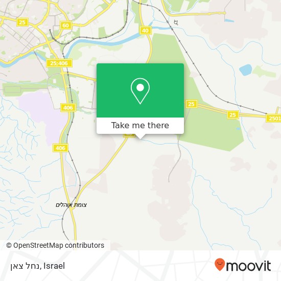 נחל צאן map