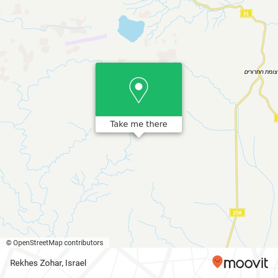 Карта Rekhes Zohar