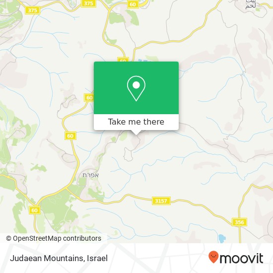 Judaean Mountains map
