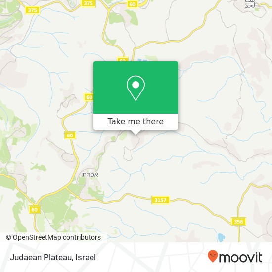 Judaean Plateau map