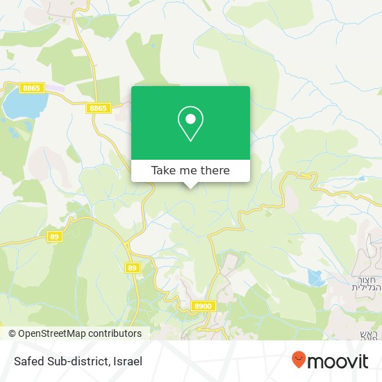 Карта Safed Sub-district