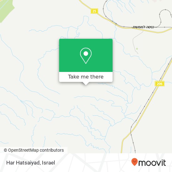 Карта Har Hatsaiyad