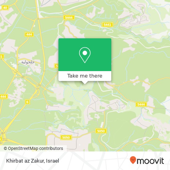 Khirbat az Zakur map