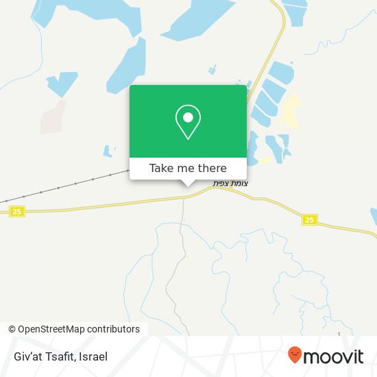 Giv‘at Tsafit map