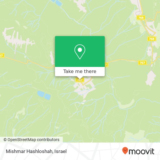 Mishmar Hashloshah map