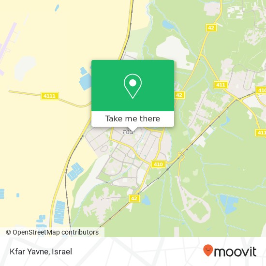 Карта Kfar Yavne