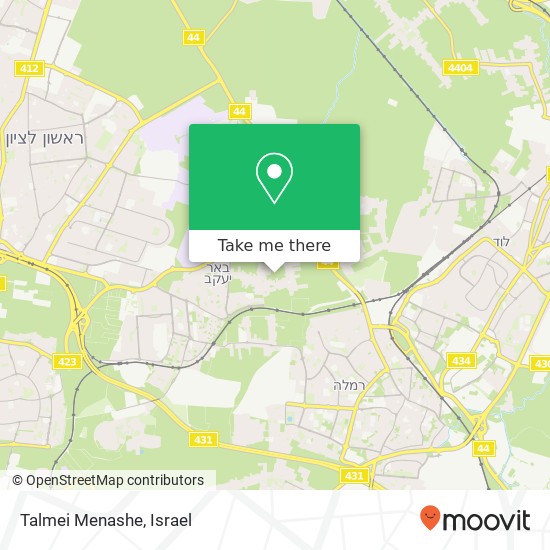 Talmei Menashe map